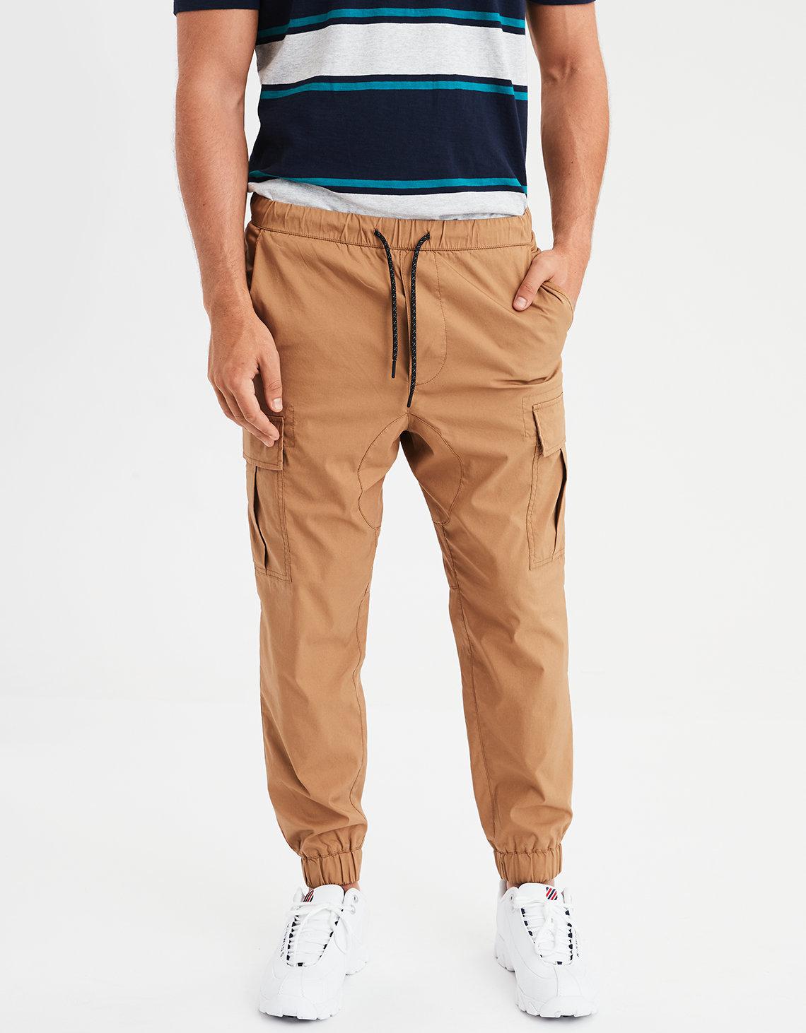 american eagle twill joggers