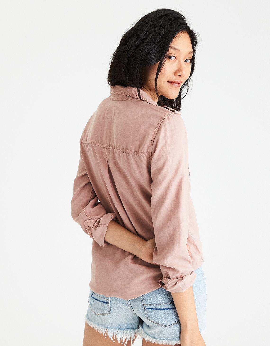 american eagle boyfriend fit shirt