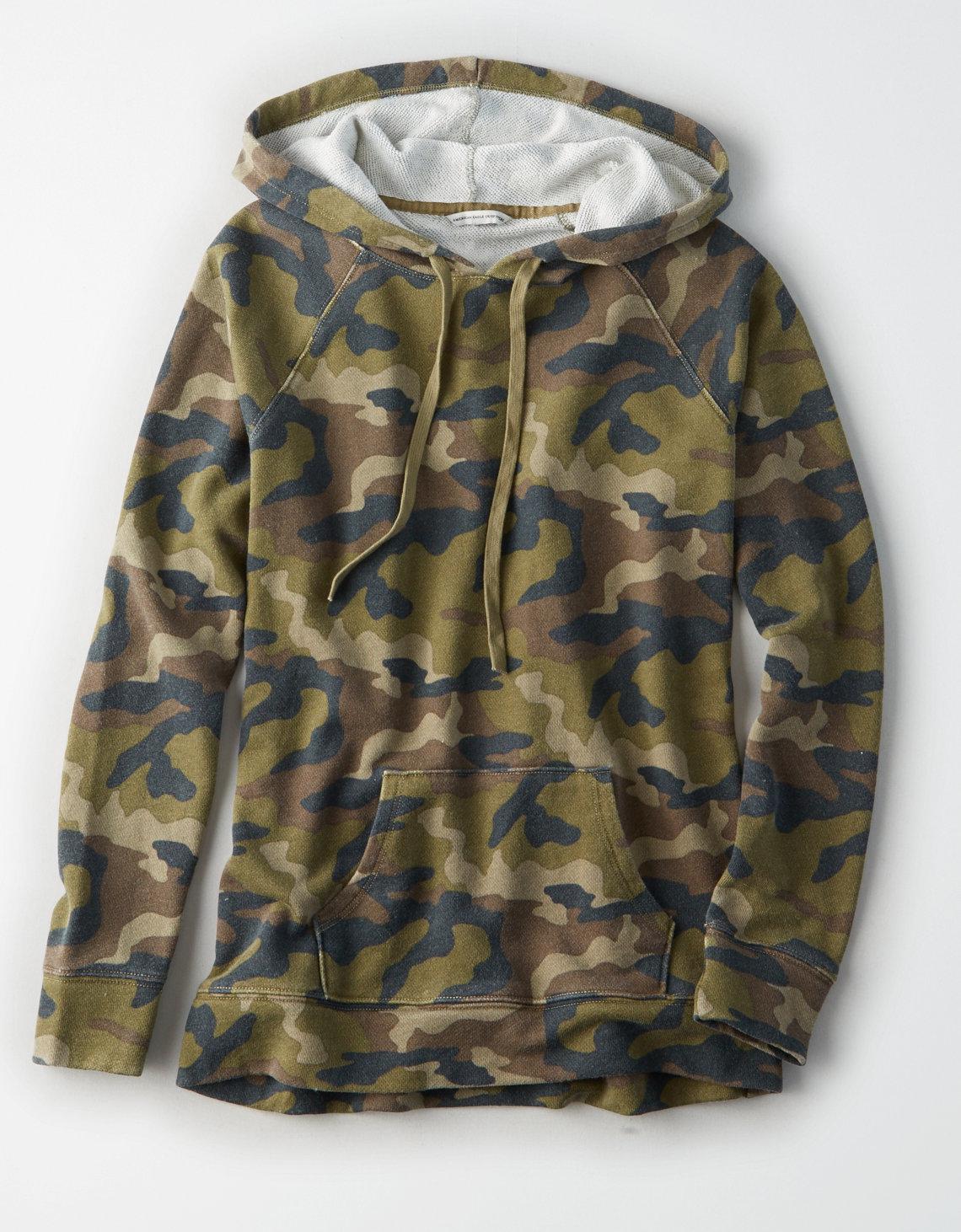 camo american eagle hoodie