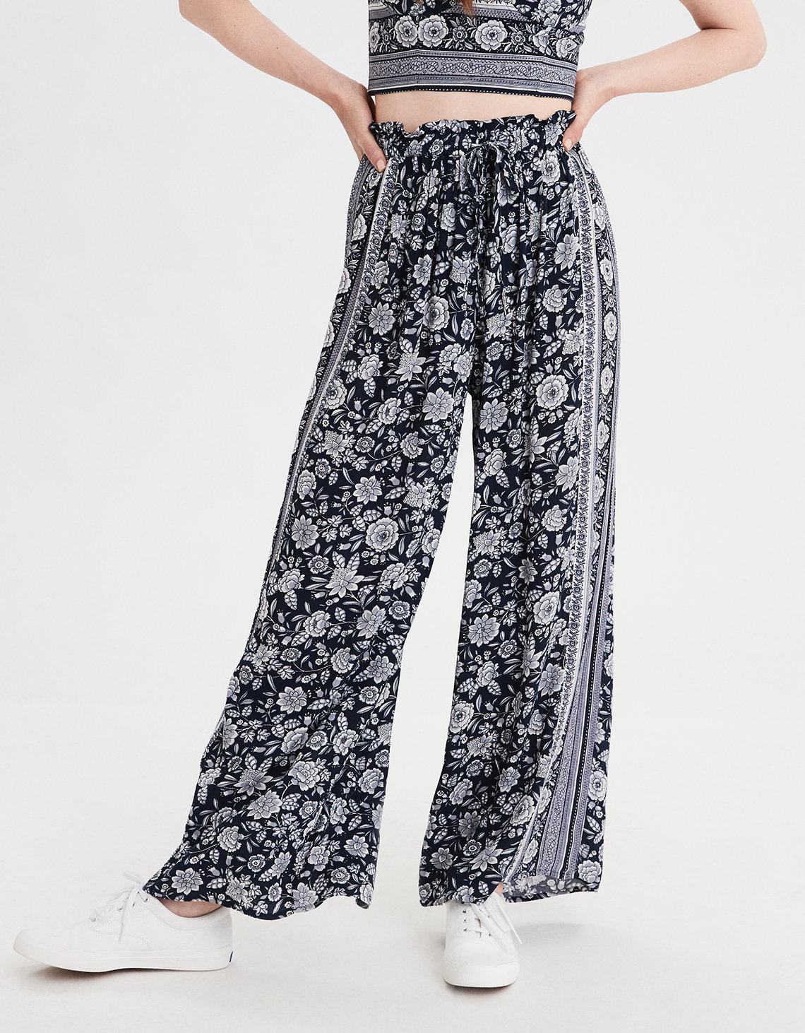 american eagle floral pants