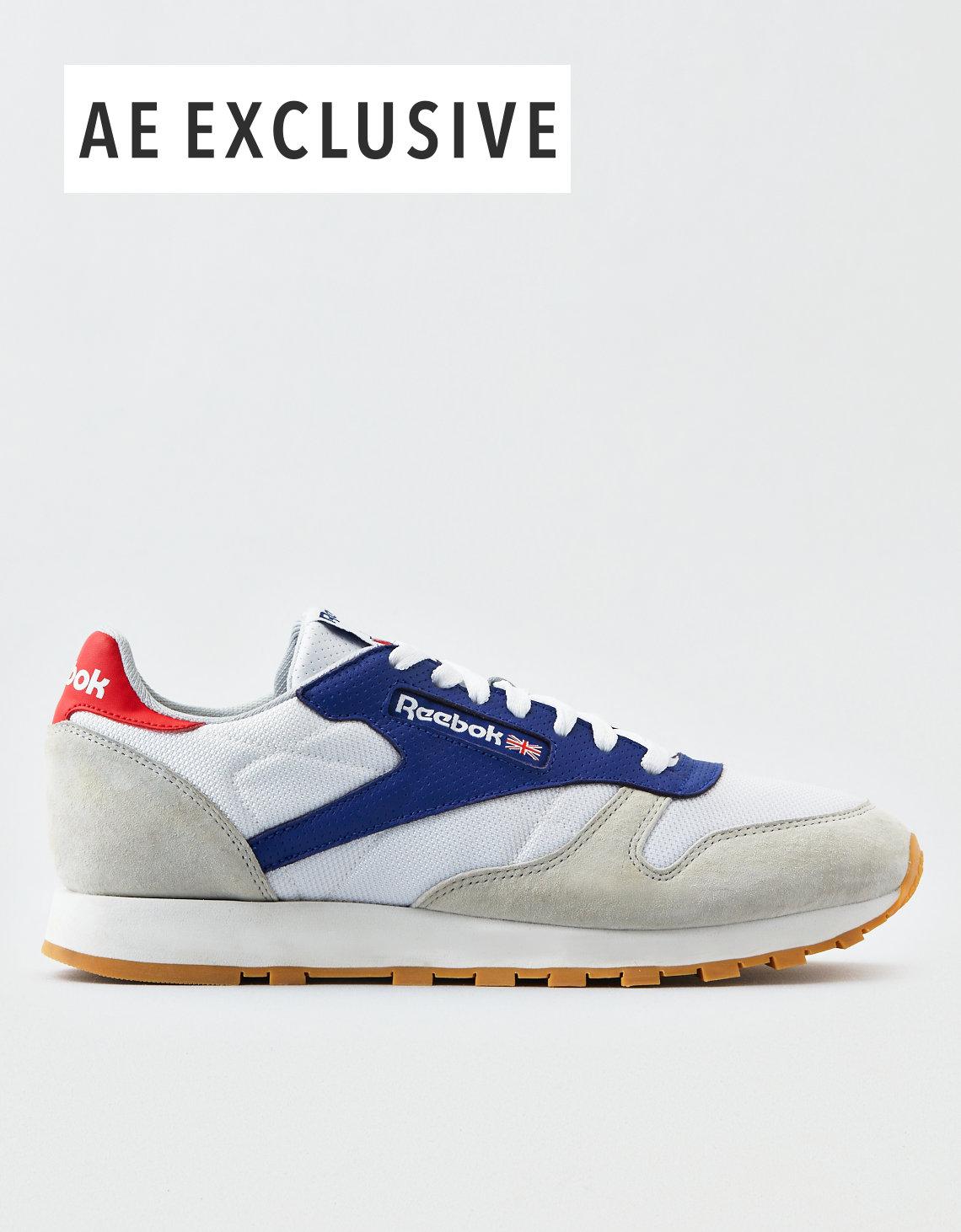 limited edition reebok x face classic leather sneaker
