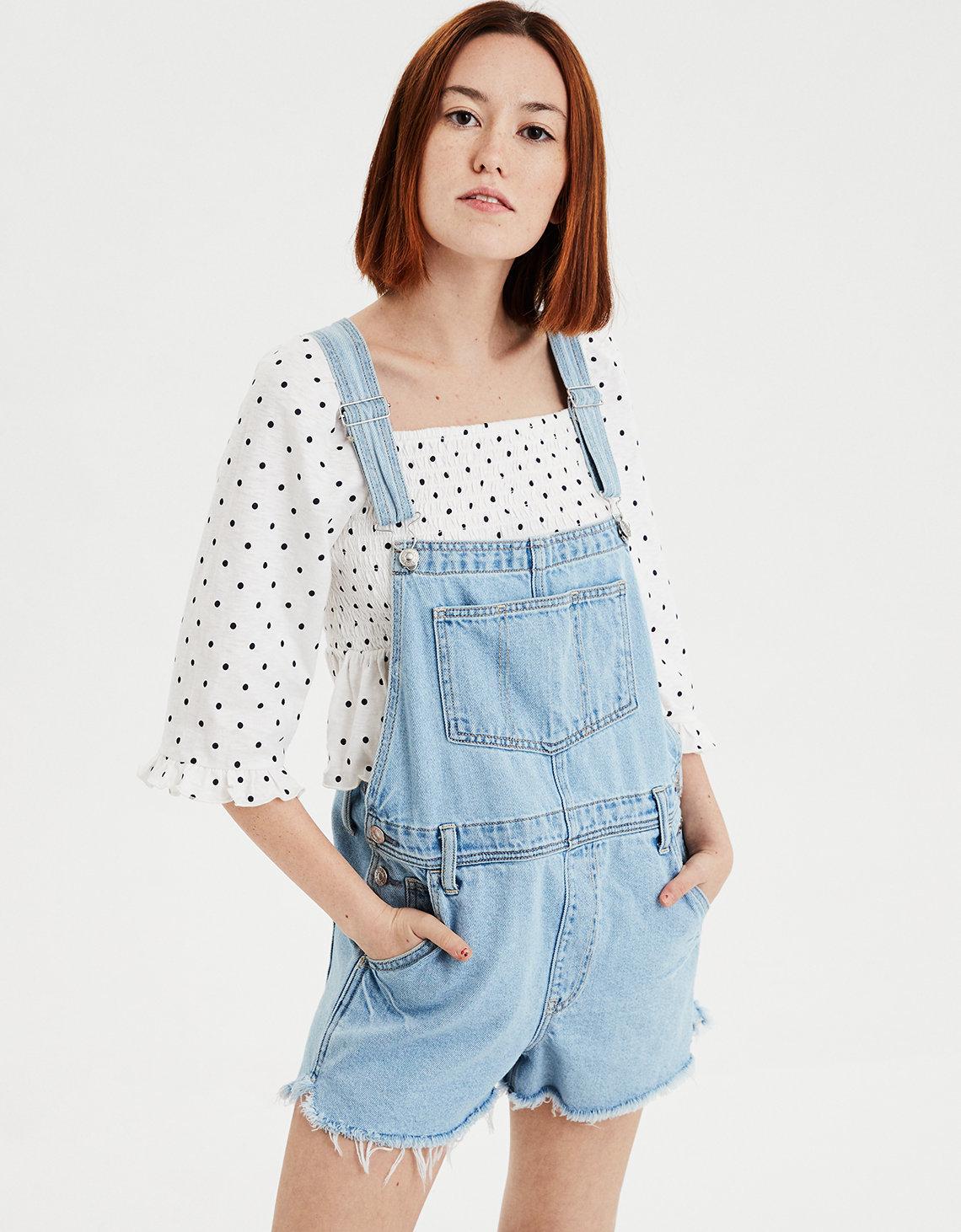 american eagle overall shorts