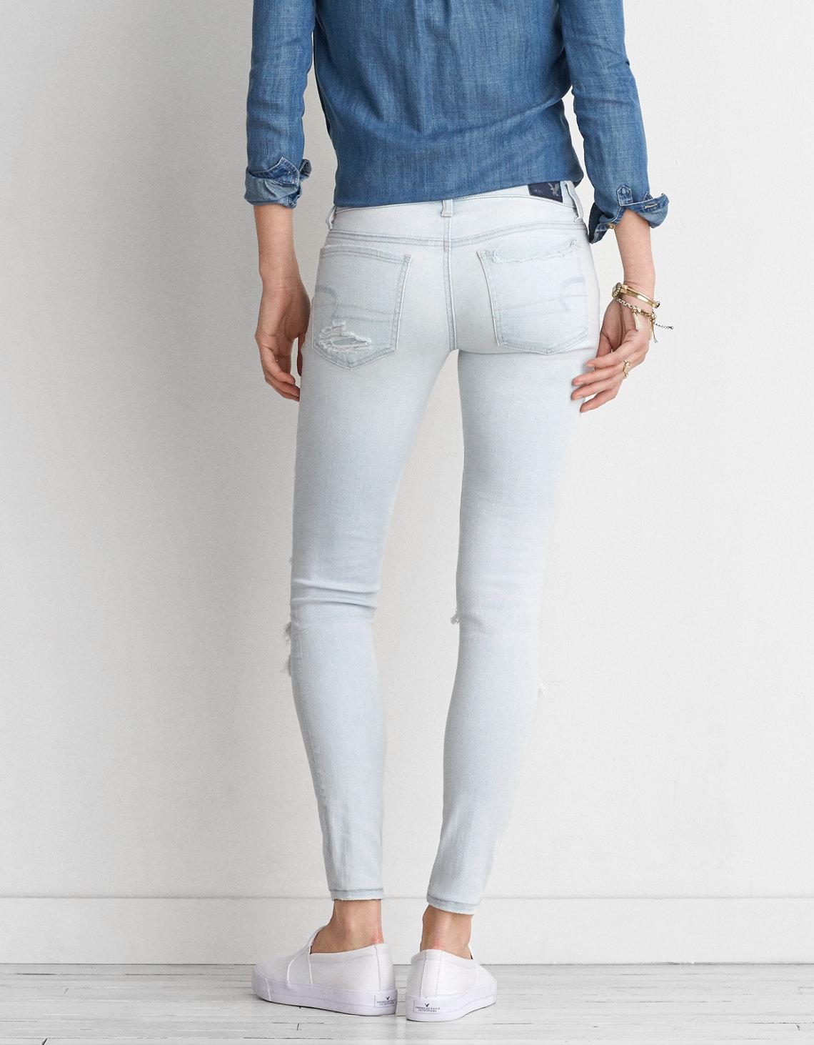 american eagle super low rise jeggings