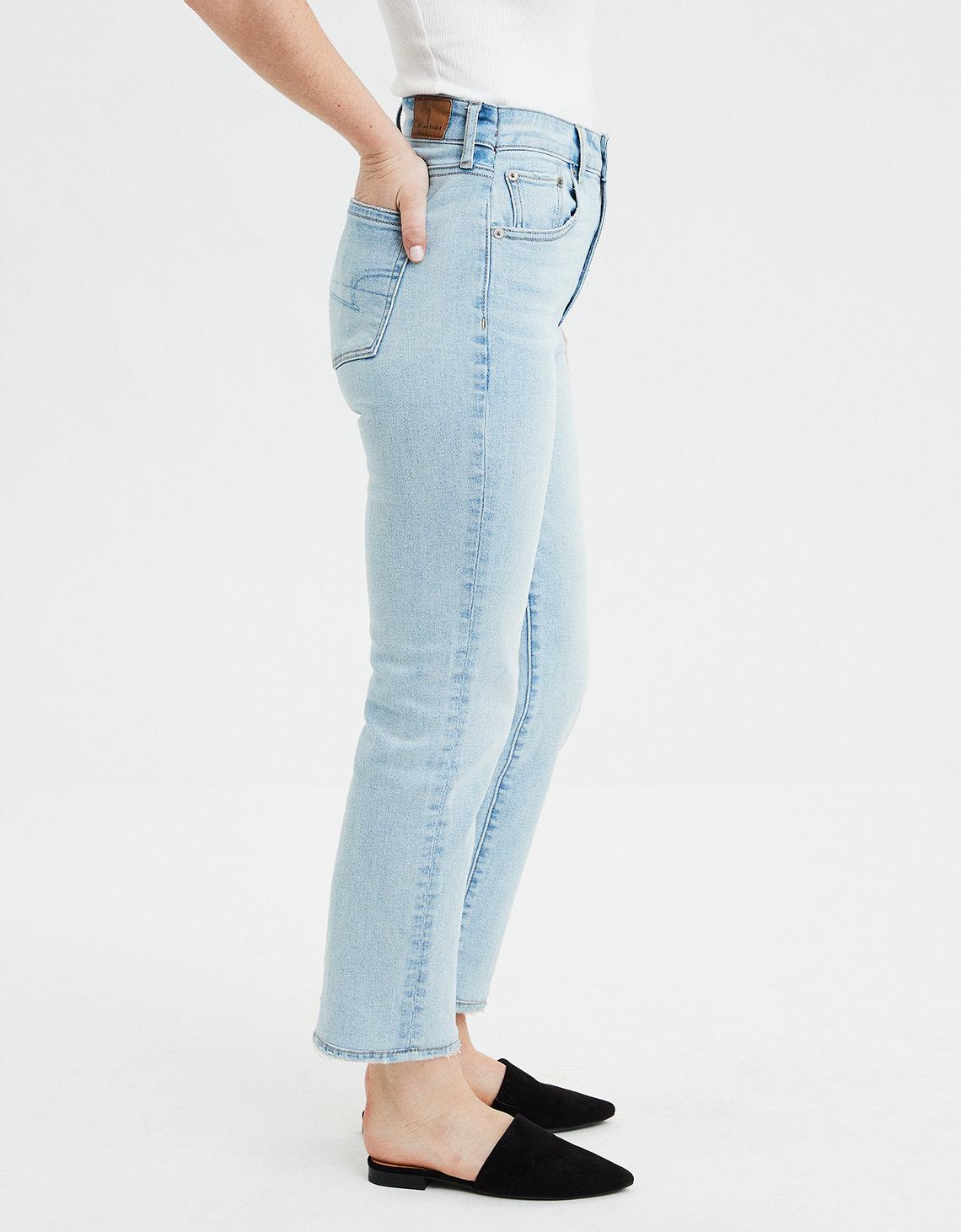 slim straight crop jeans