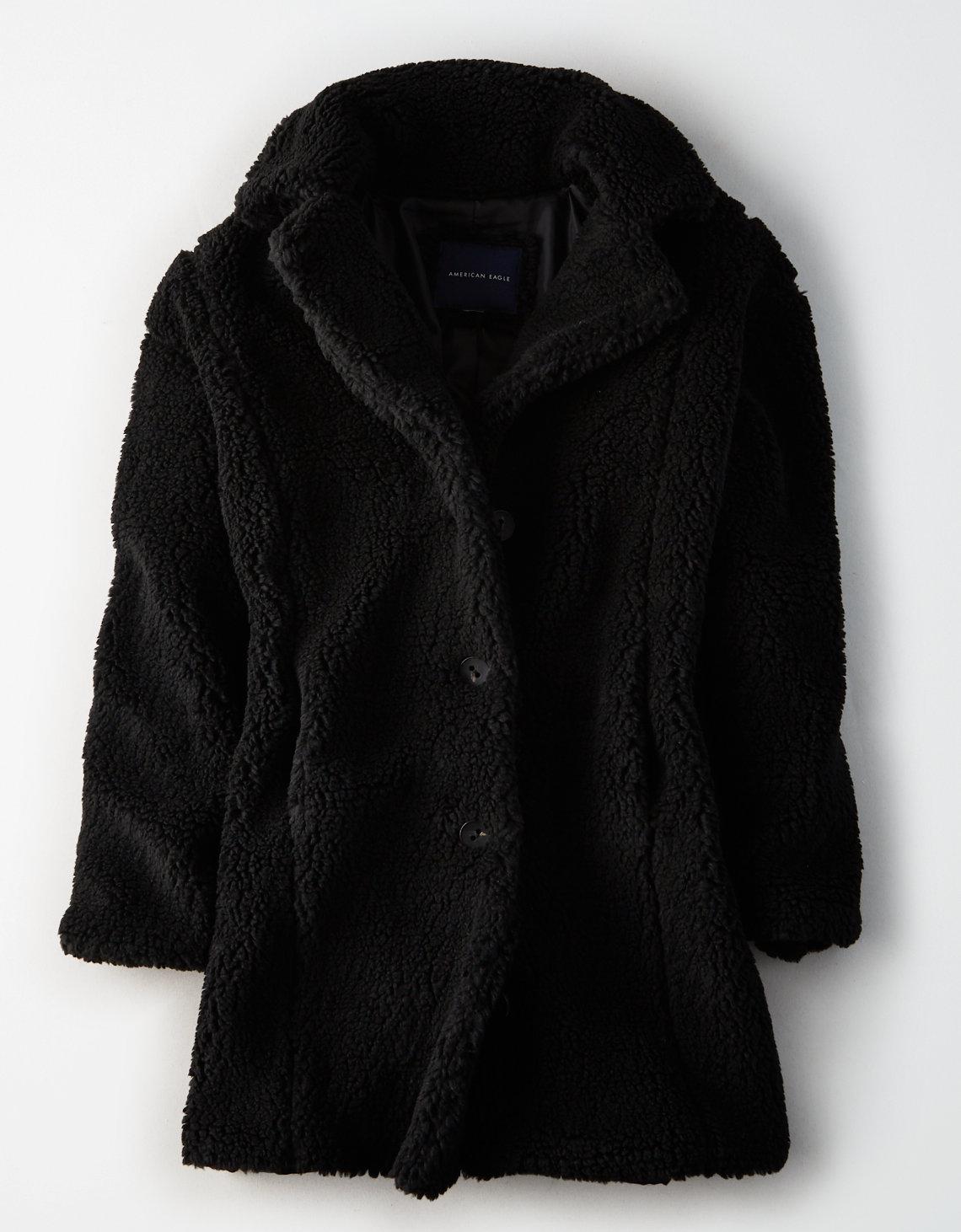 american eagle faux sherpa jacket