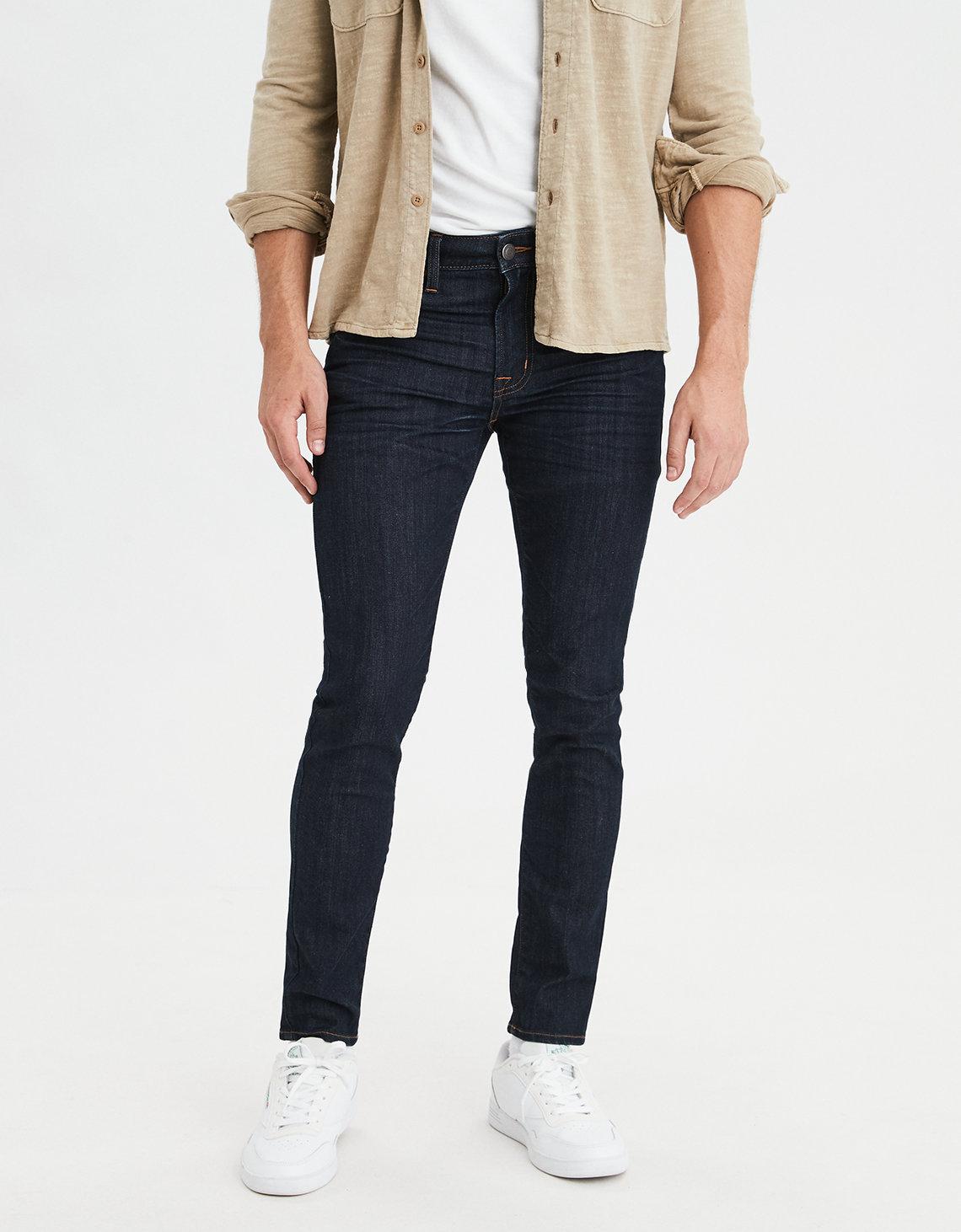 ASOS Super Skinny Jeans With Double Zip And Biker Details 