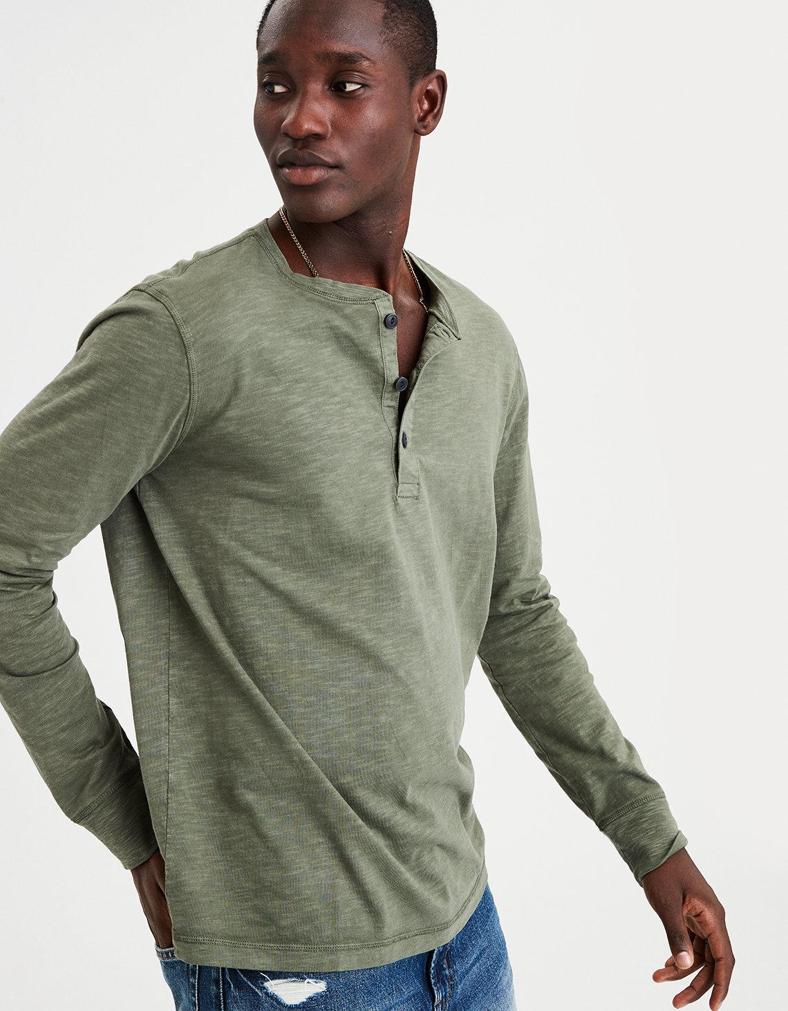 american eagle men's long sleeve