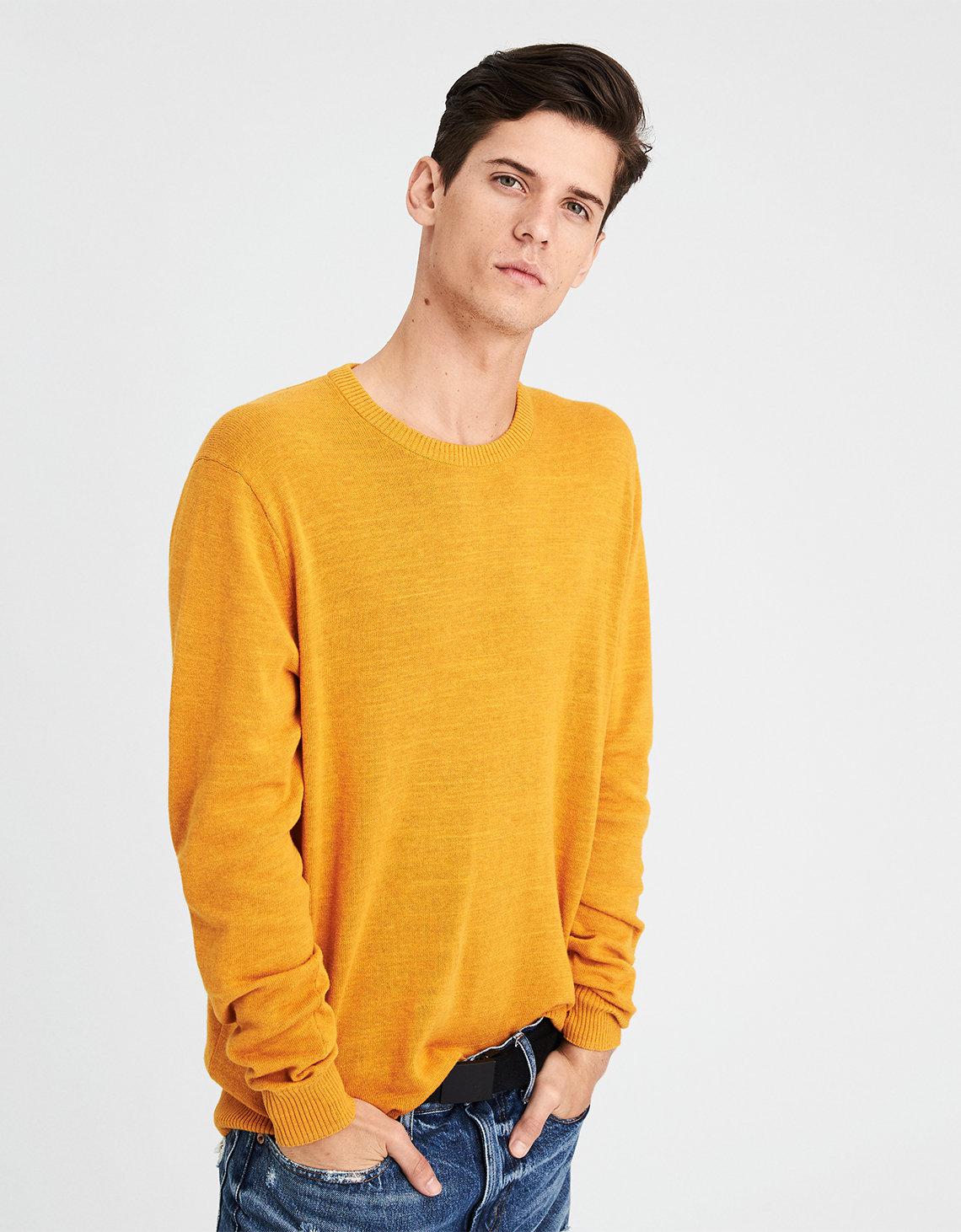yellow american eagle sweater