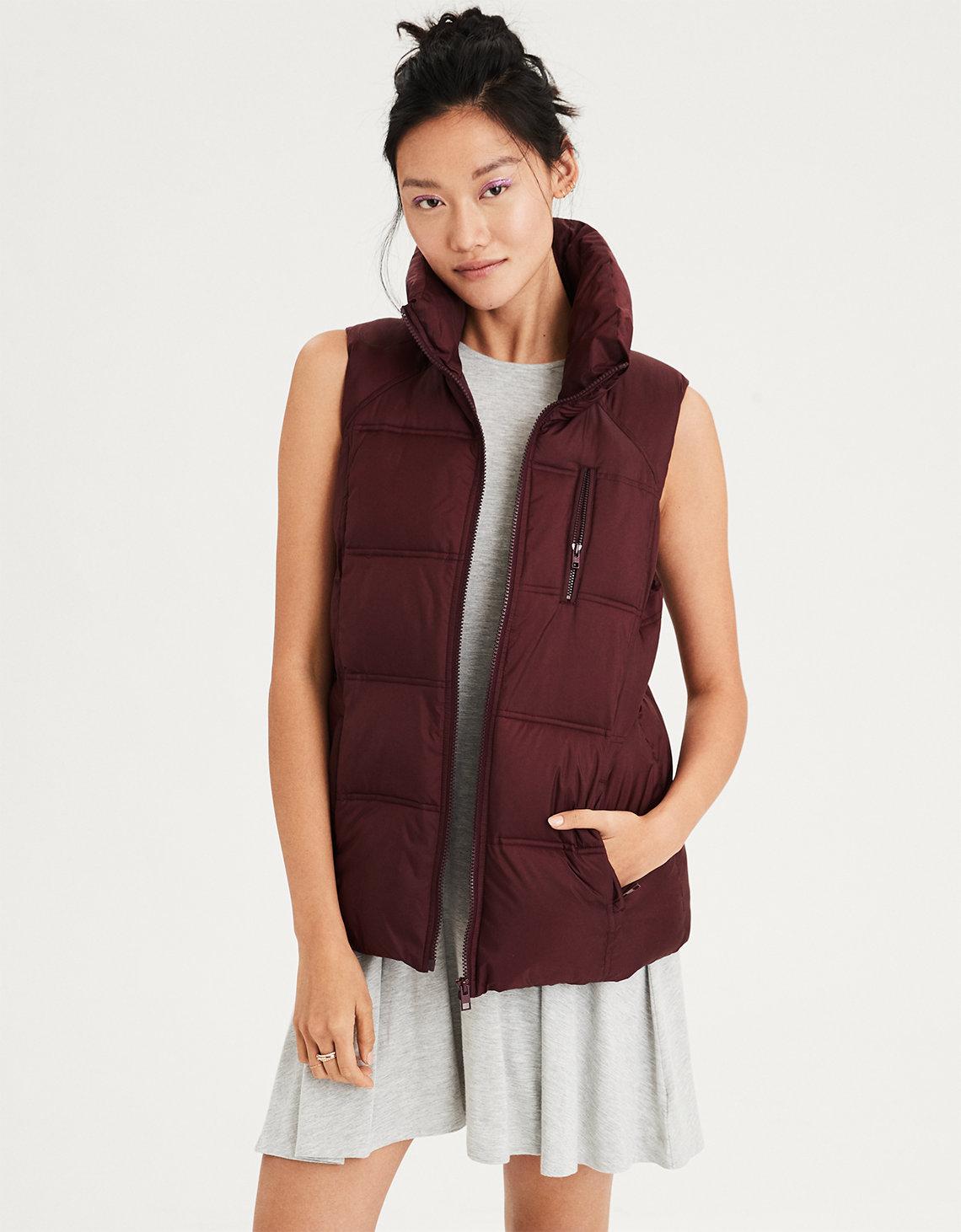 american eagle puffer vest