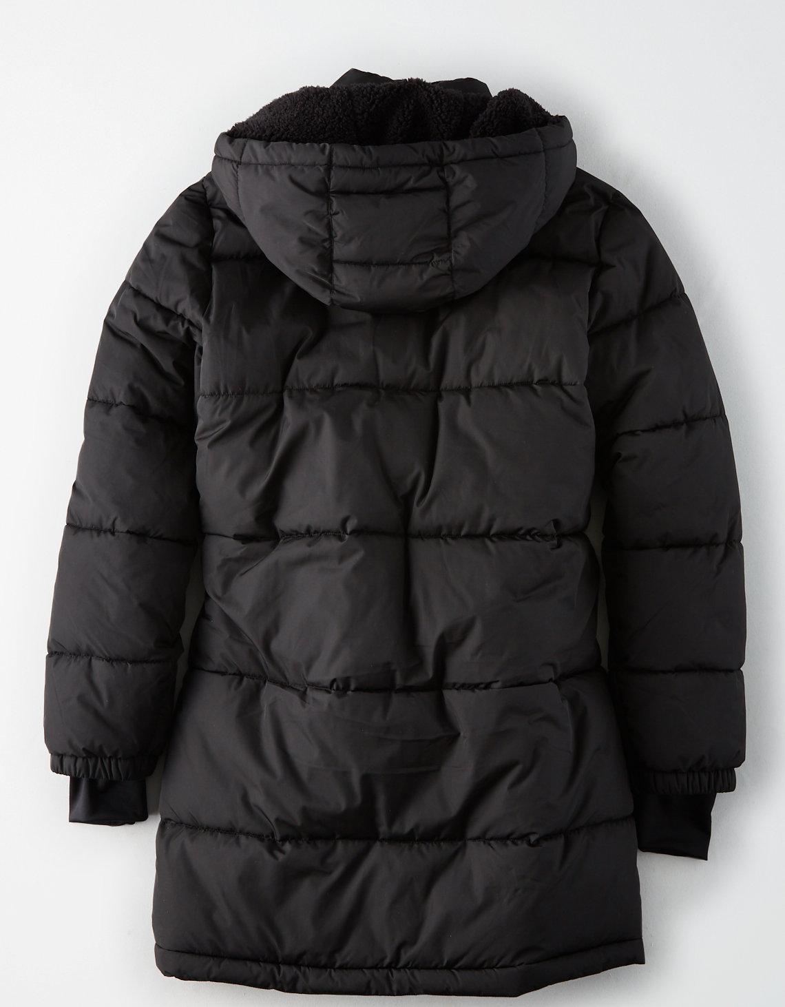 ae long puffer jacket