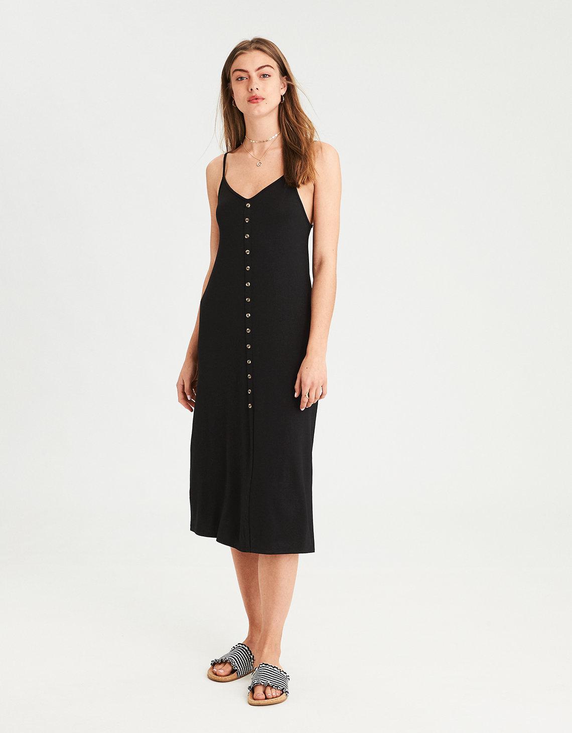ae button down midi dress