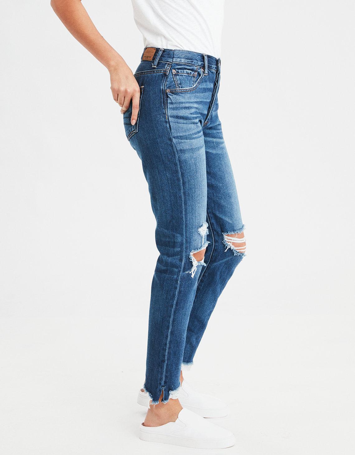 american eagle high waisted girlfriend jeans