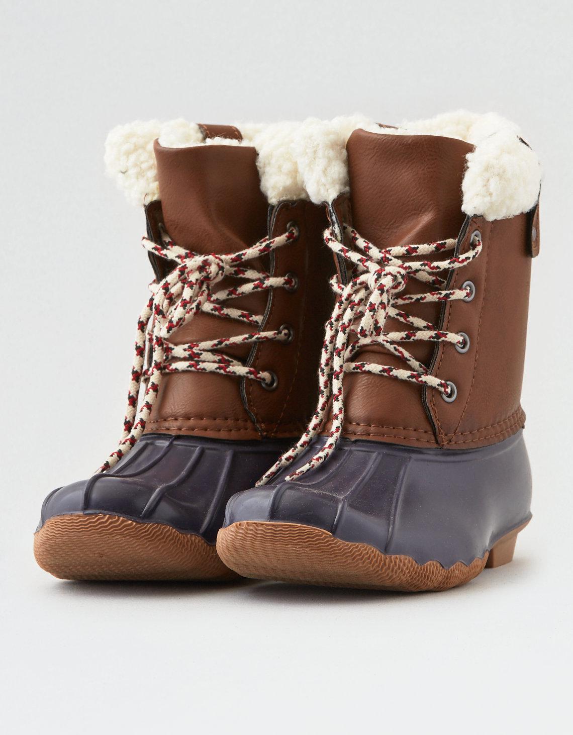 sherpa duck boots