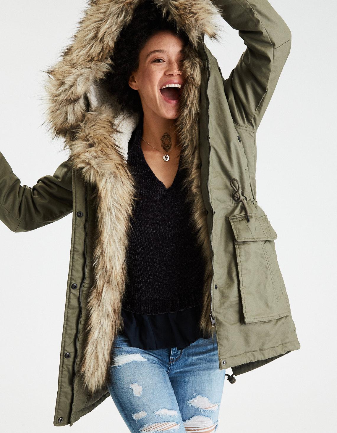 american eagle outfitters women's parkas
