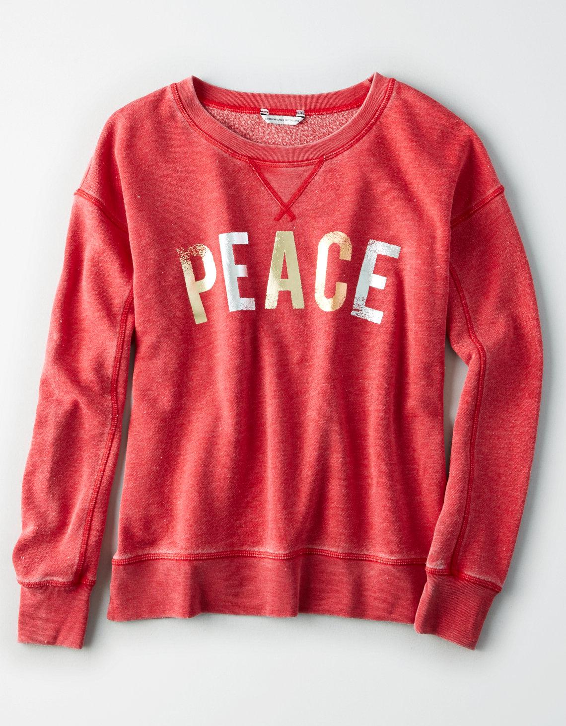 american eagle red sweatshirt