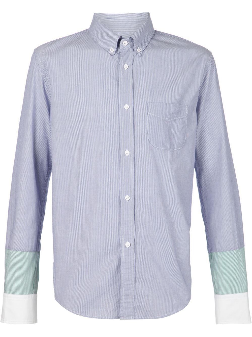 mens long sleeve shirt with contrasting cuffs