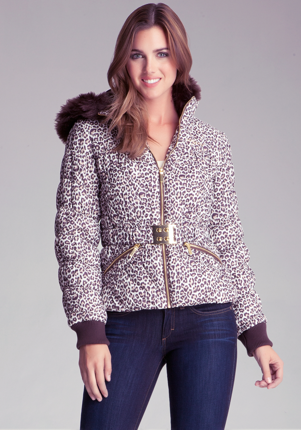 bebe leopard jacket