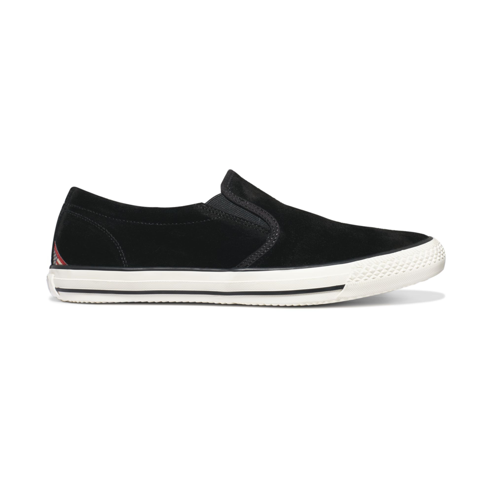 Denim & Supply Ralph Lauren Slipon Suede Sneakers in Black Suede (Black ...