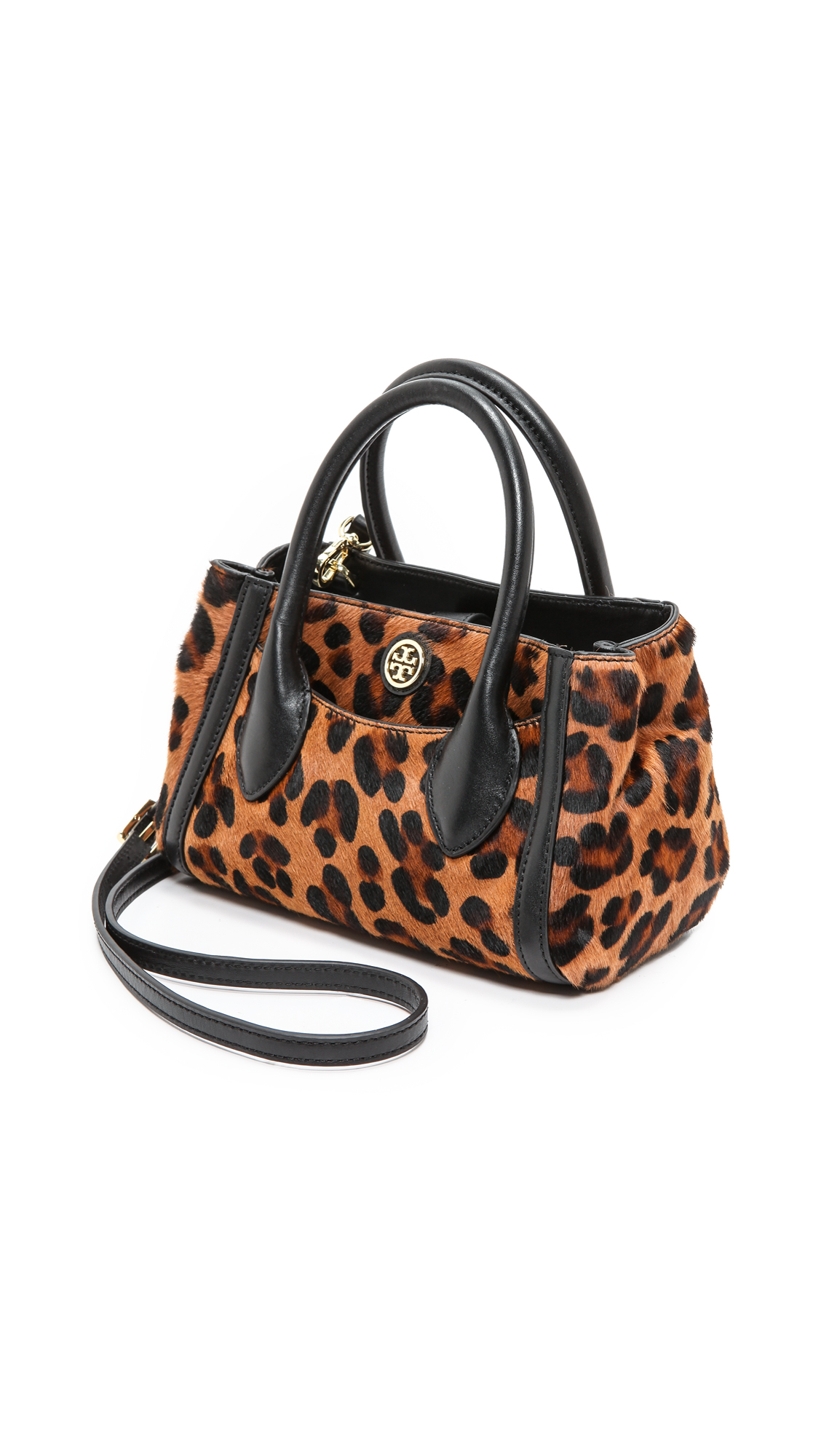 Tory burch Savannah Tiny Tote with Haircalf Classic Leopard | Lyst