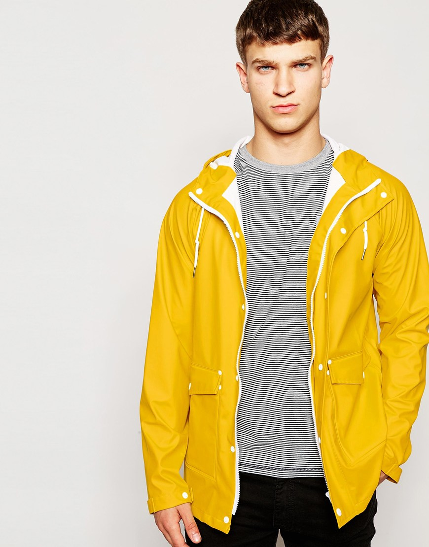 waterproof hooded rain mac