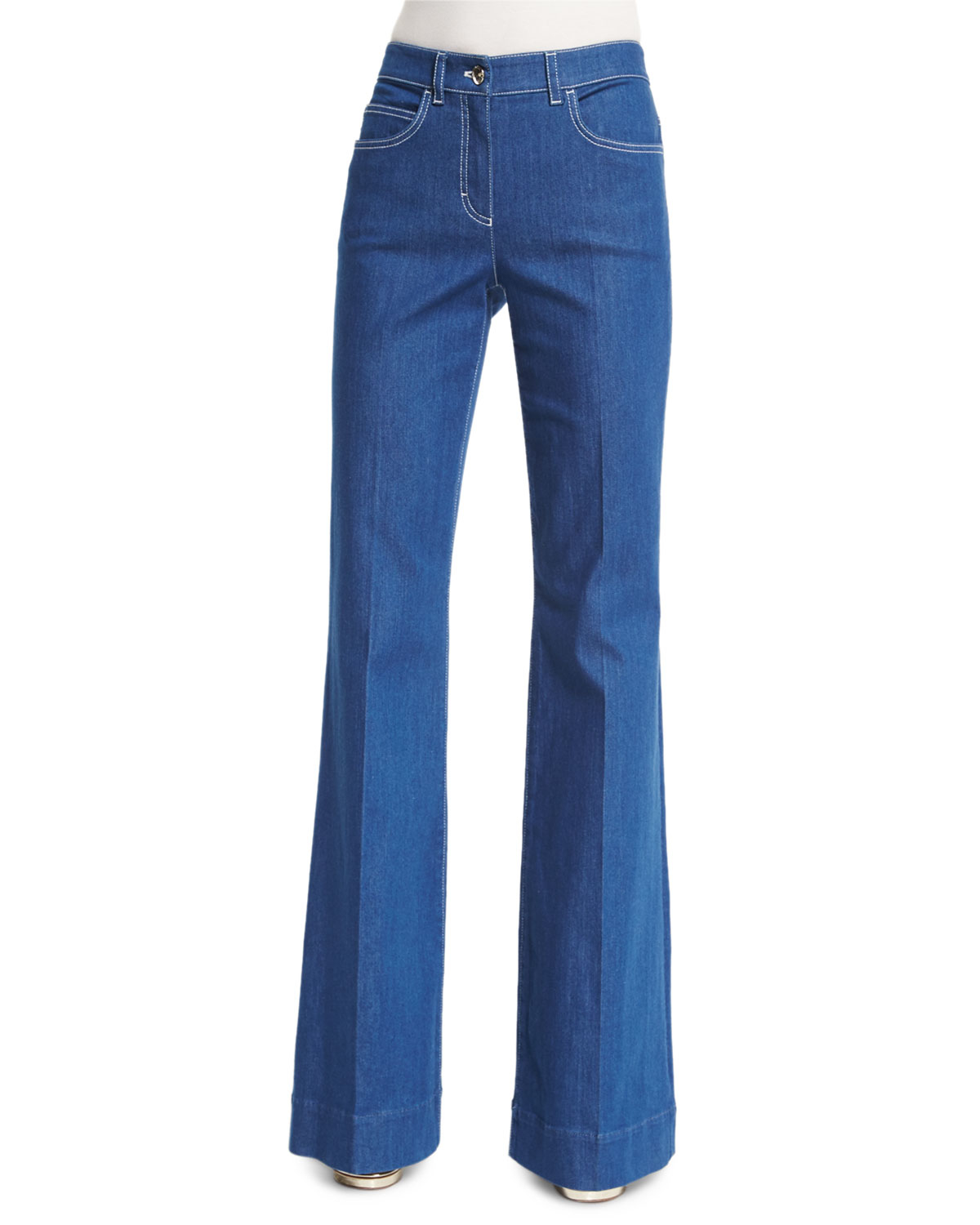 Escada Mid-rise Flare-leg Jeans in Blue | Lyst