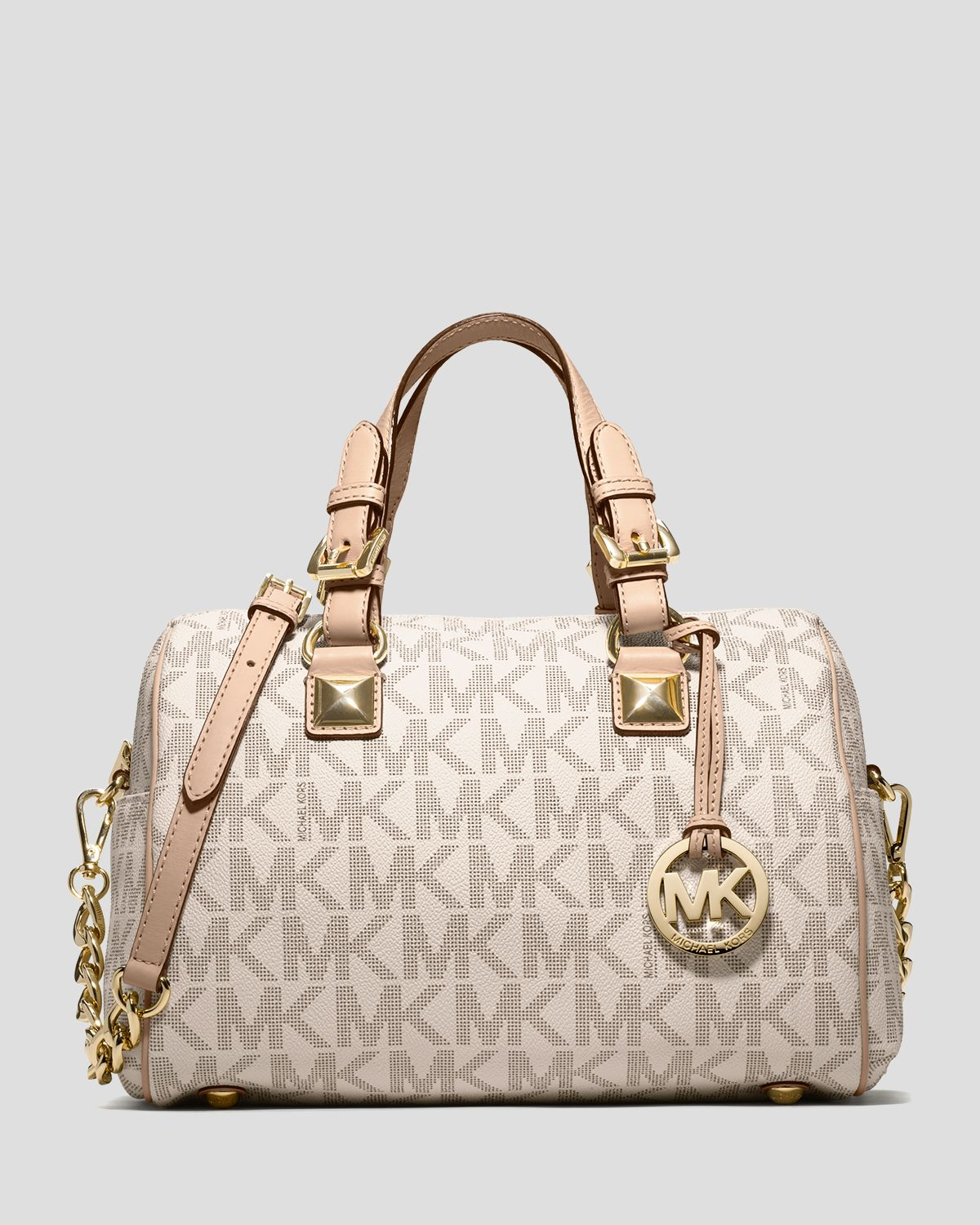 Lyst Michael Kors Satchel Grayson Medium Signature Logo Gallery