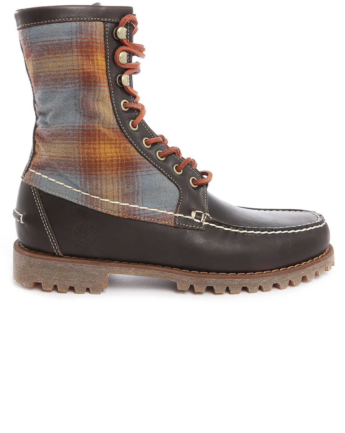 brown rugged boots