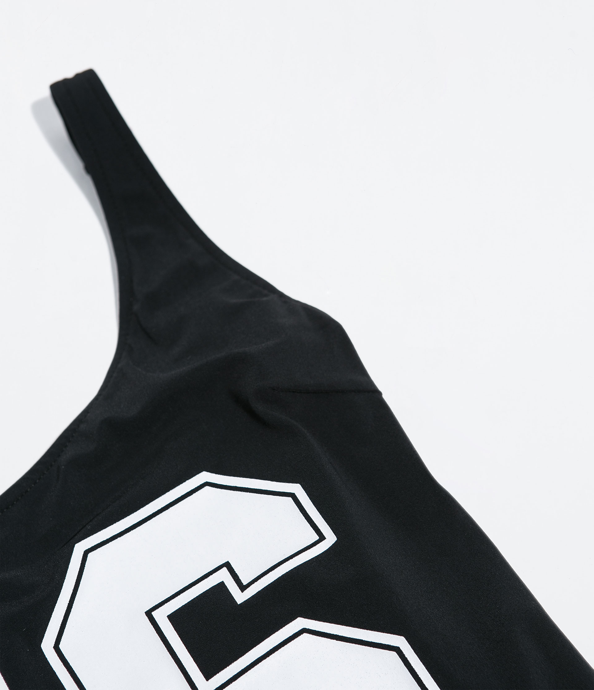 zara number print swimsuit in black lyst zara number print swimsuit in black lyst