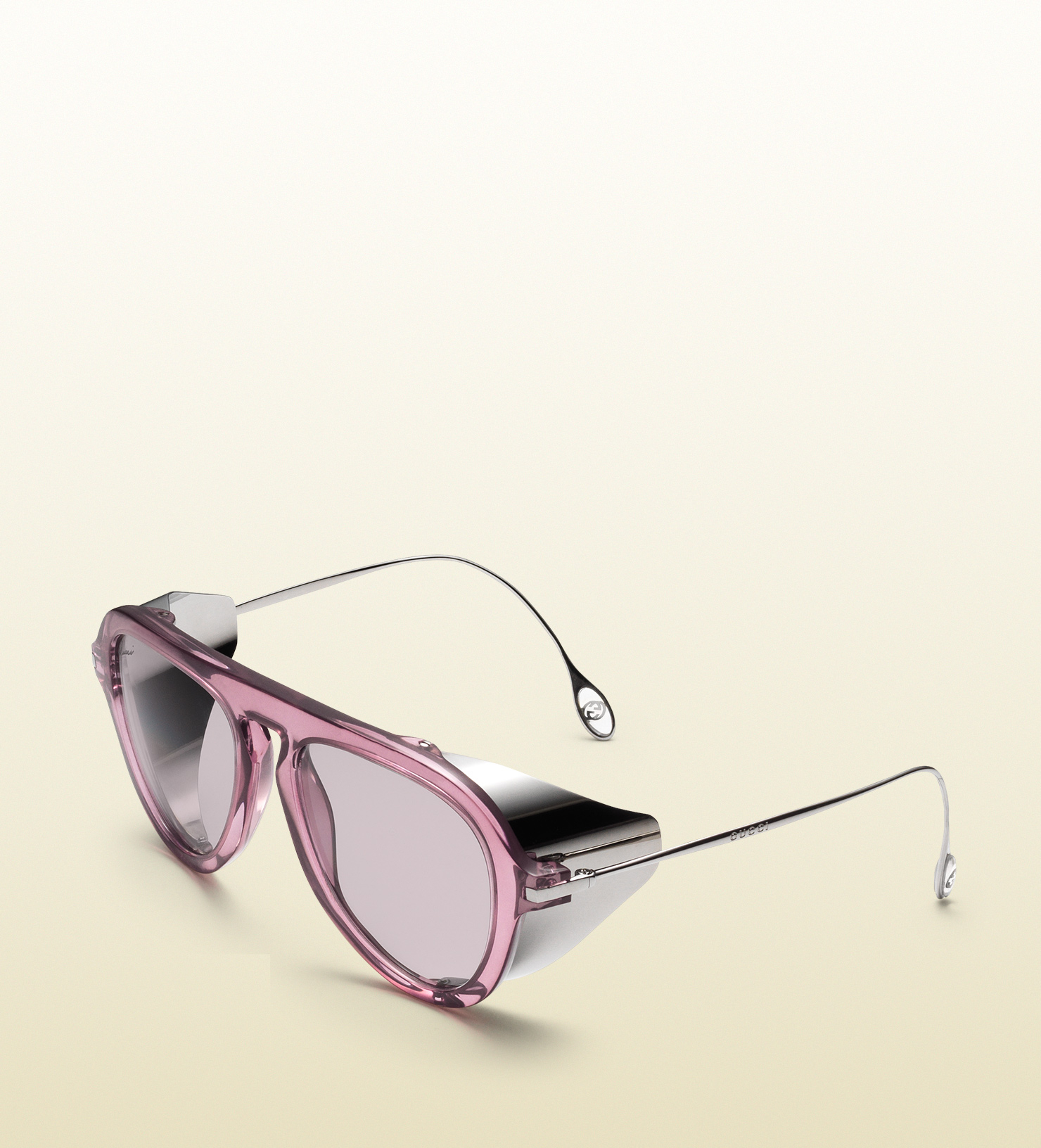 gucci pink aviator sunglasses