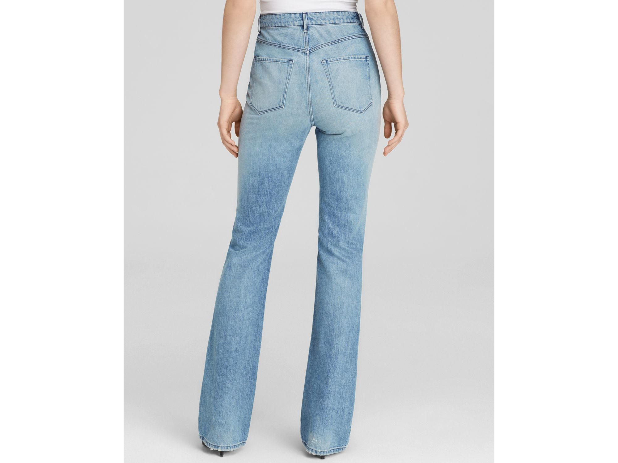 super high rise flare jeans