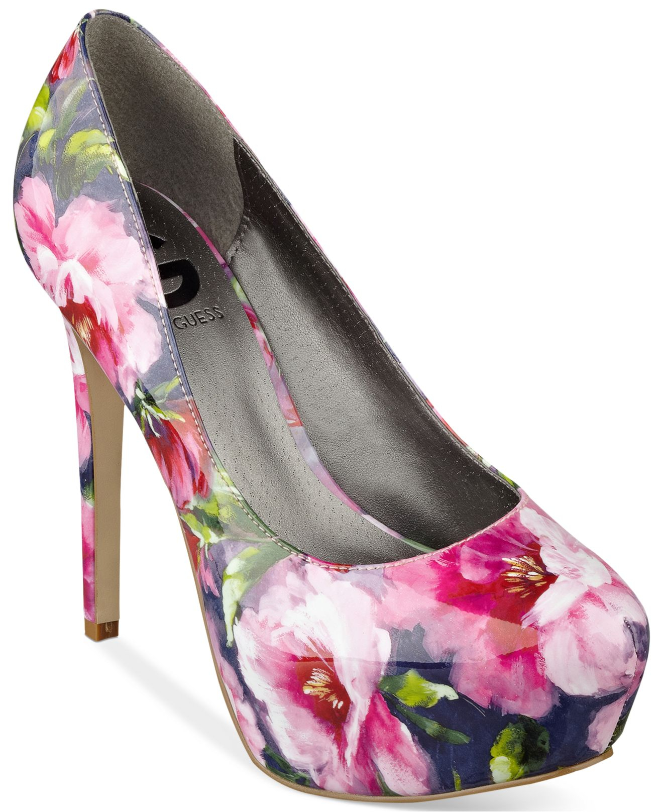guess floral pumps