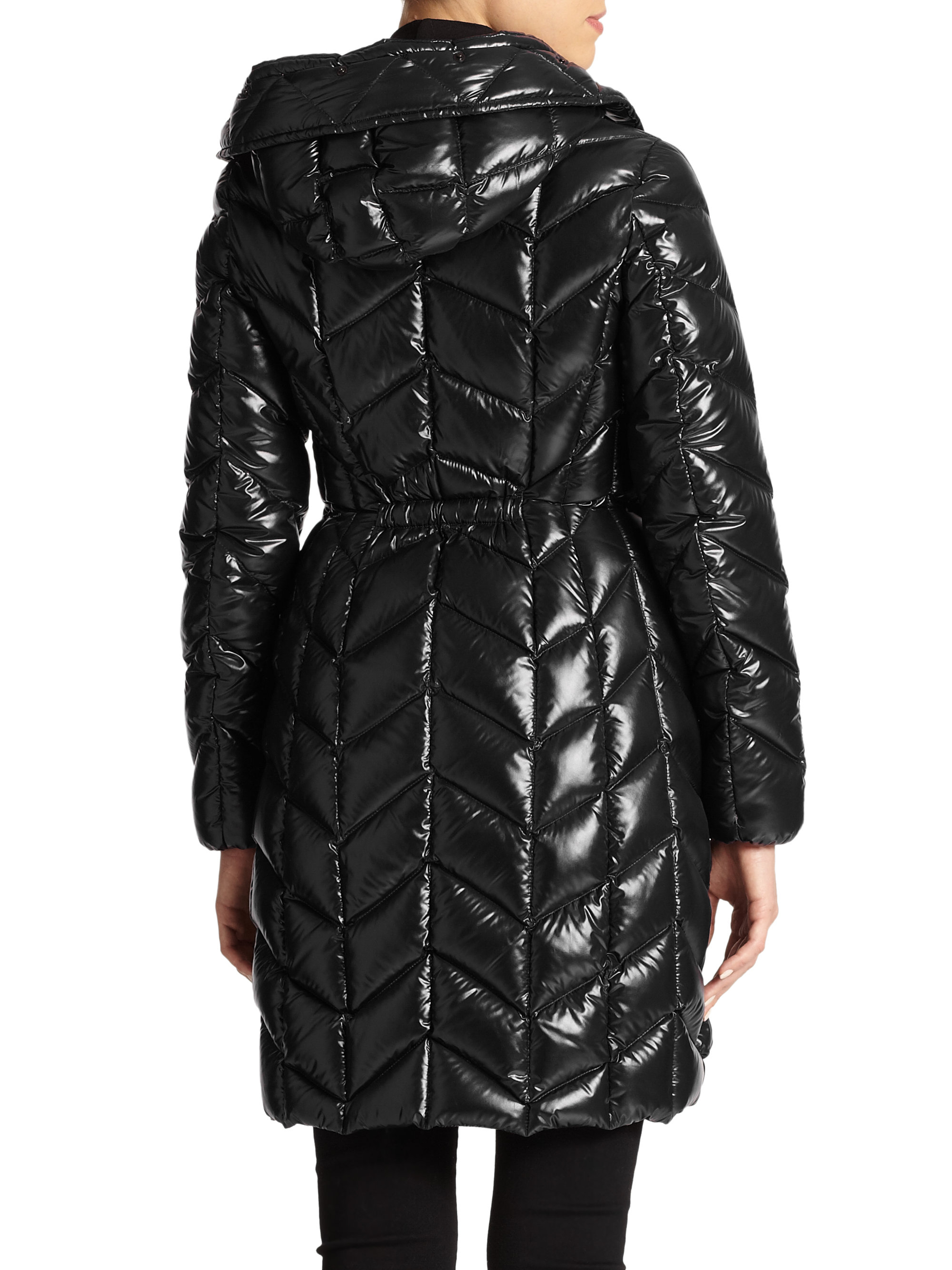 Moncler Belloy Fur-Trim Jacket in Black 