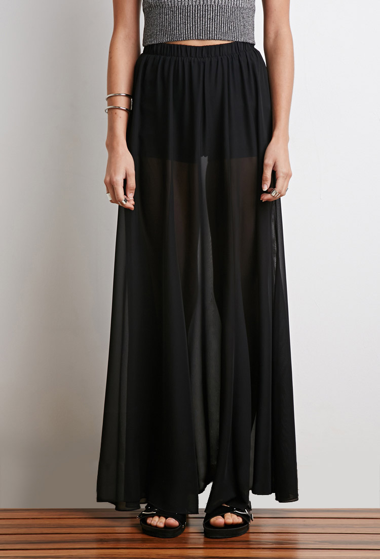 Sheer Overlay Maxi Skirt | Dresses Images 2022