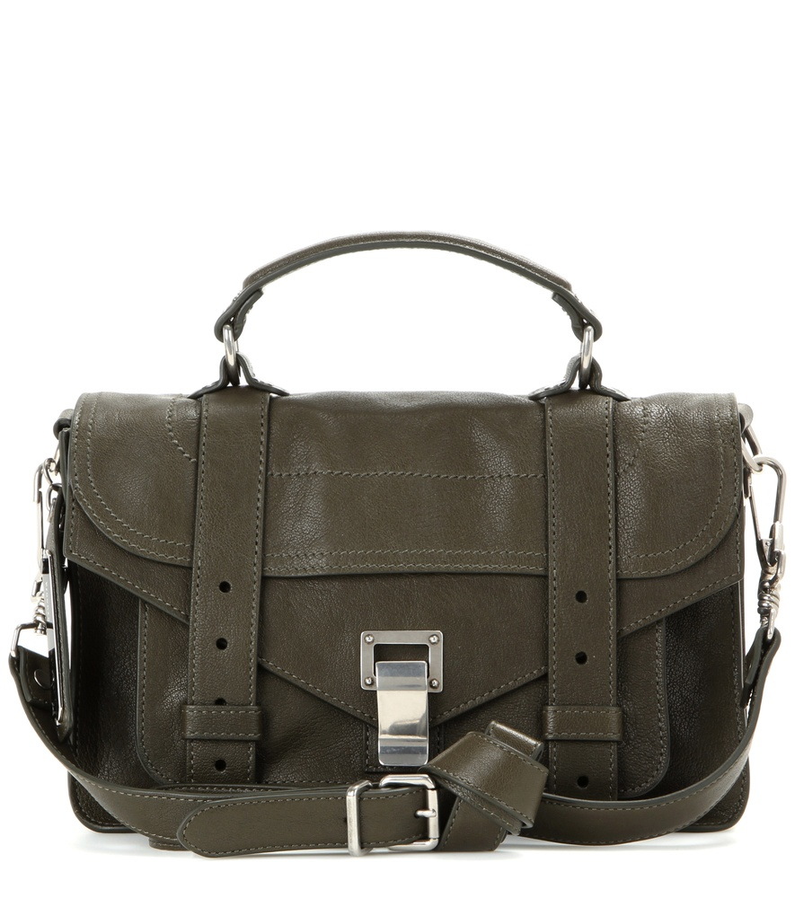 Proenza schouler Ps1 Tiny Leather Shoulder Bag in Green | Lyst