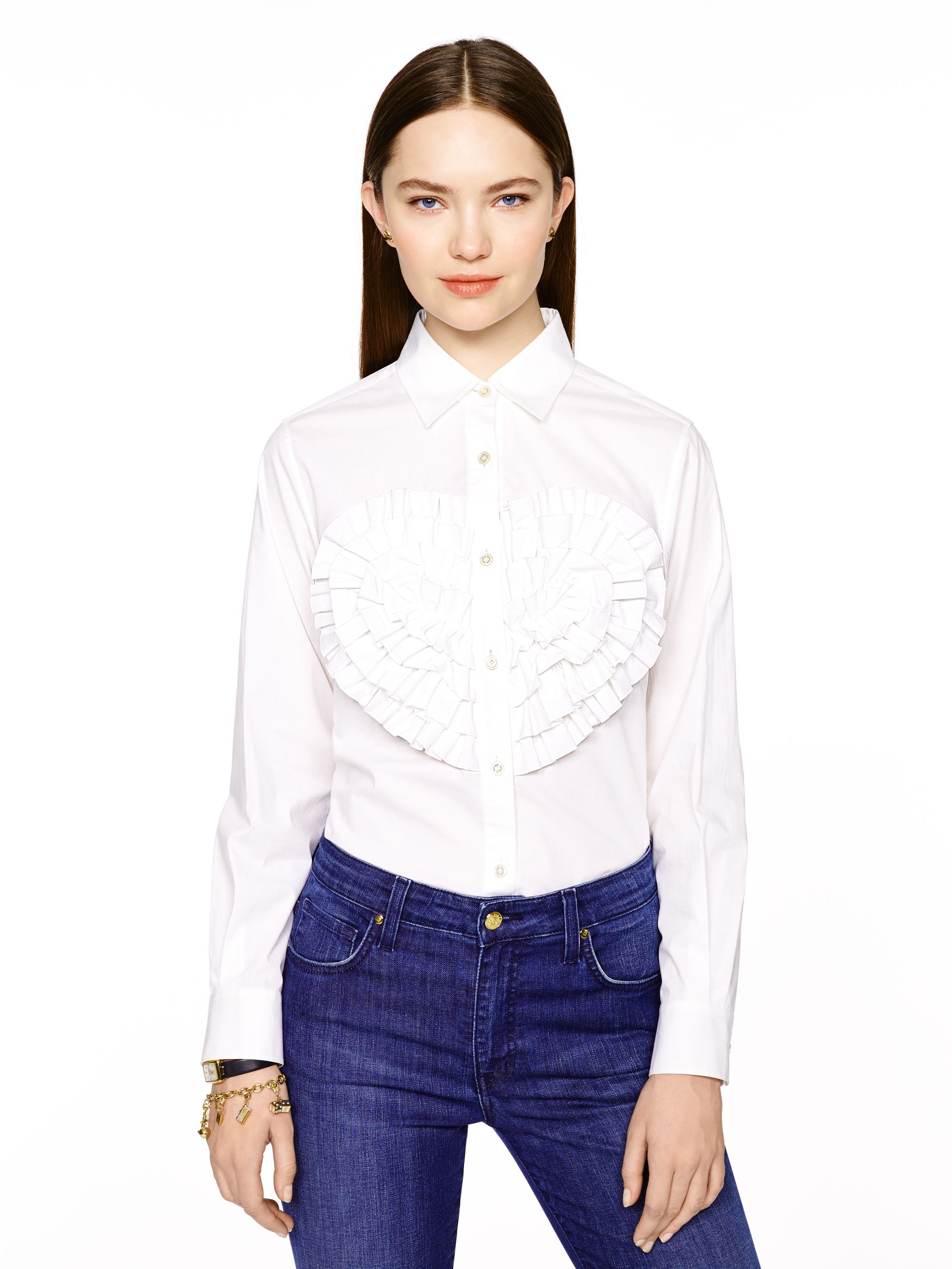 Kate spade Landry Shirt in White (fresh white) Lyst
