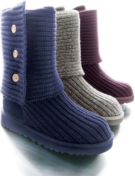 crochet ugg to how boots Classic  in Red Cardy Crochet  Boot Ugg (PORT) Lyst