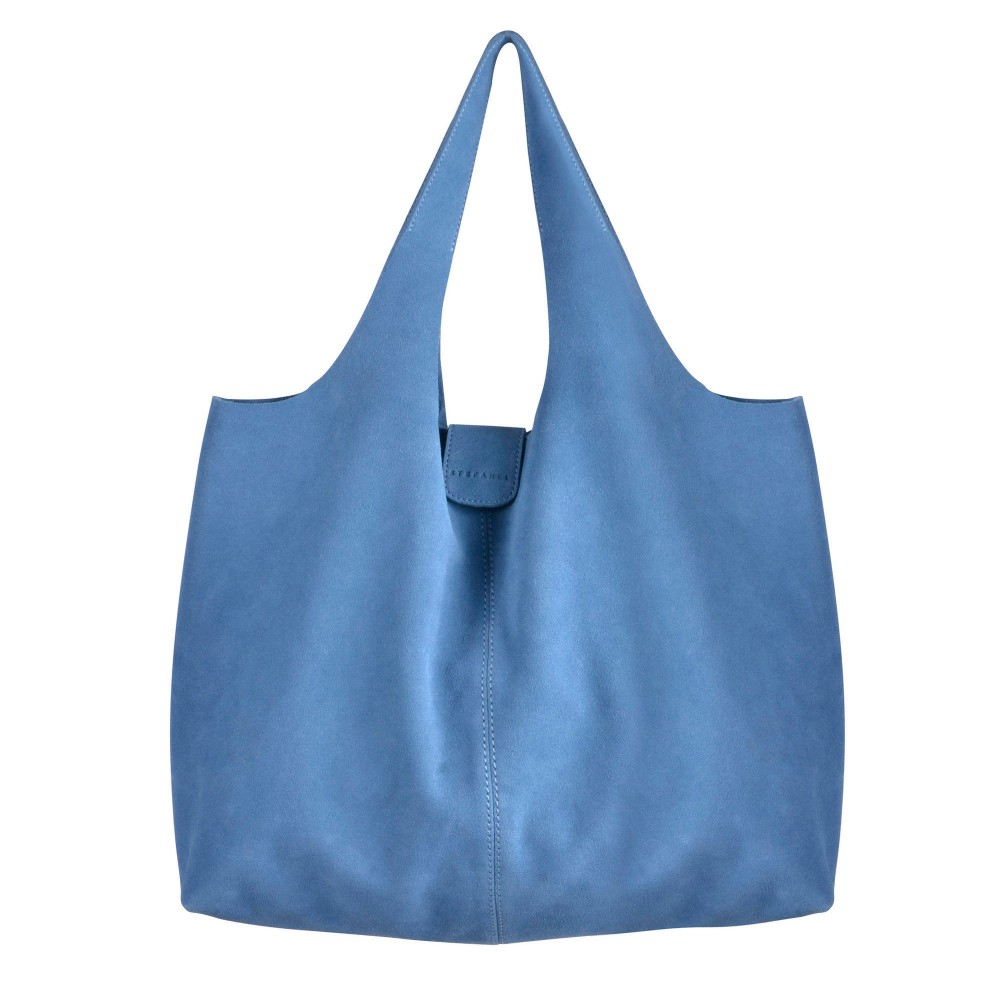 blue hobo handbag