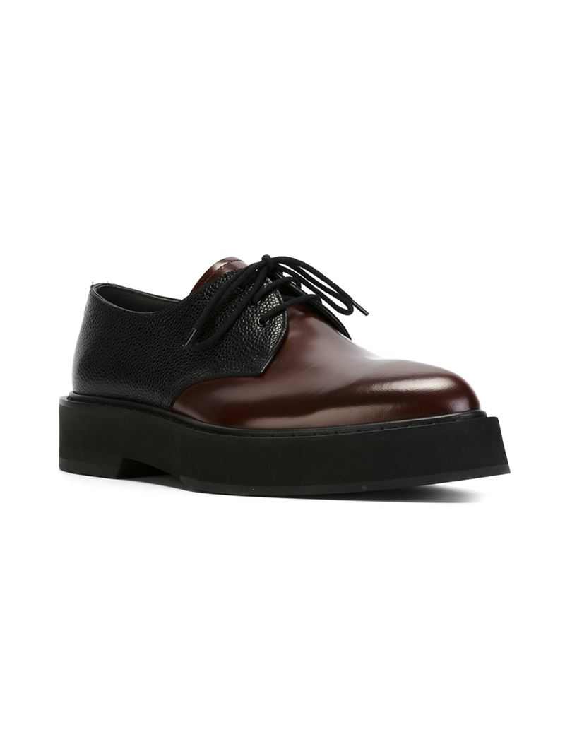 Alexander mcqueen Welted Derby Shoes in Red for Men | Lyst