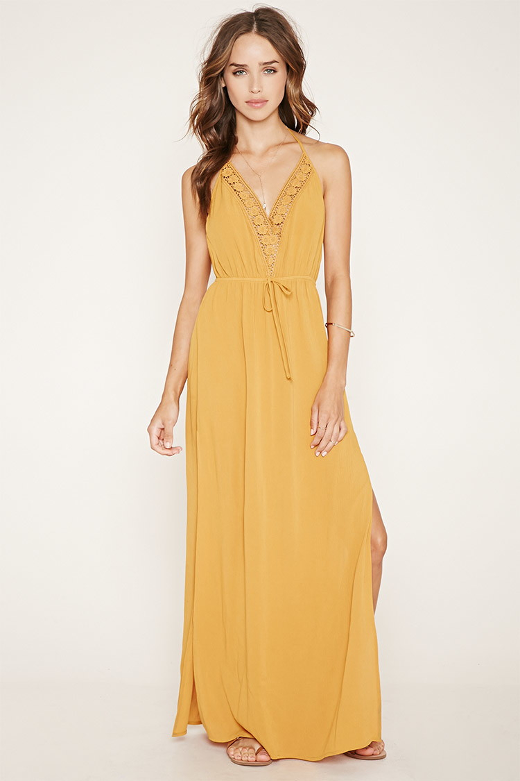 forever 21 mustard dress