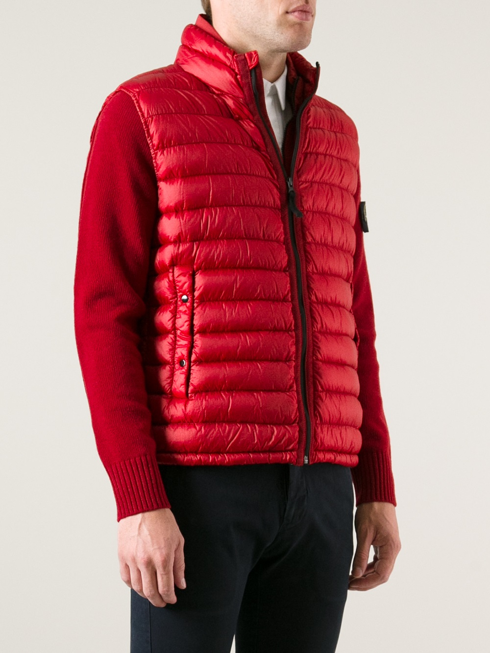 Stone Island Stone Island Padded Gilet in Red for Men - Lyst