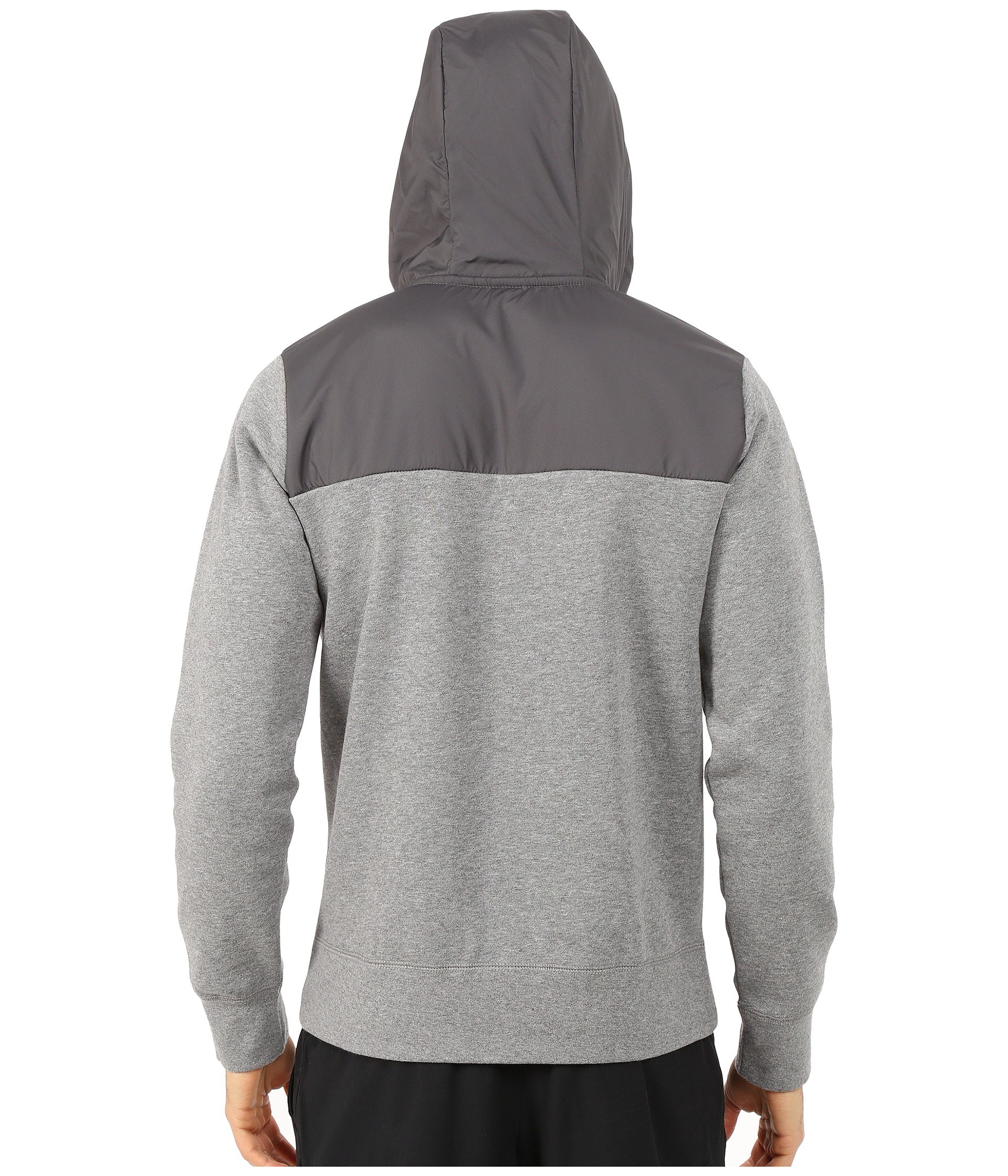 Nike Aw77 Fleece Full-zip Hoodie Hybrid in Black for Men | Lyst