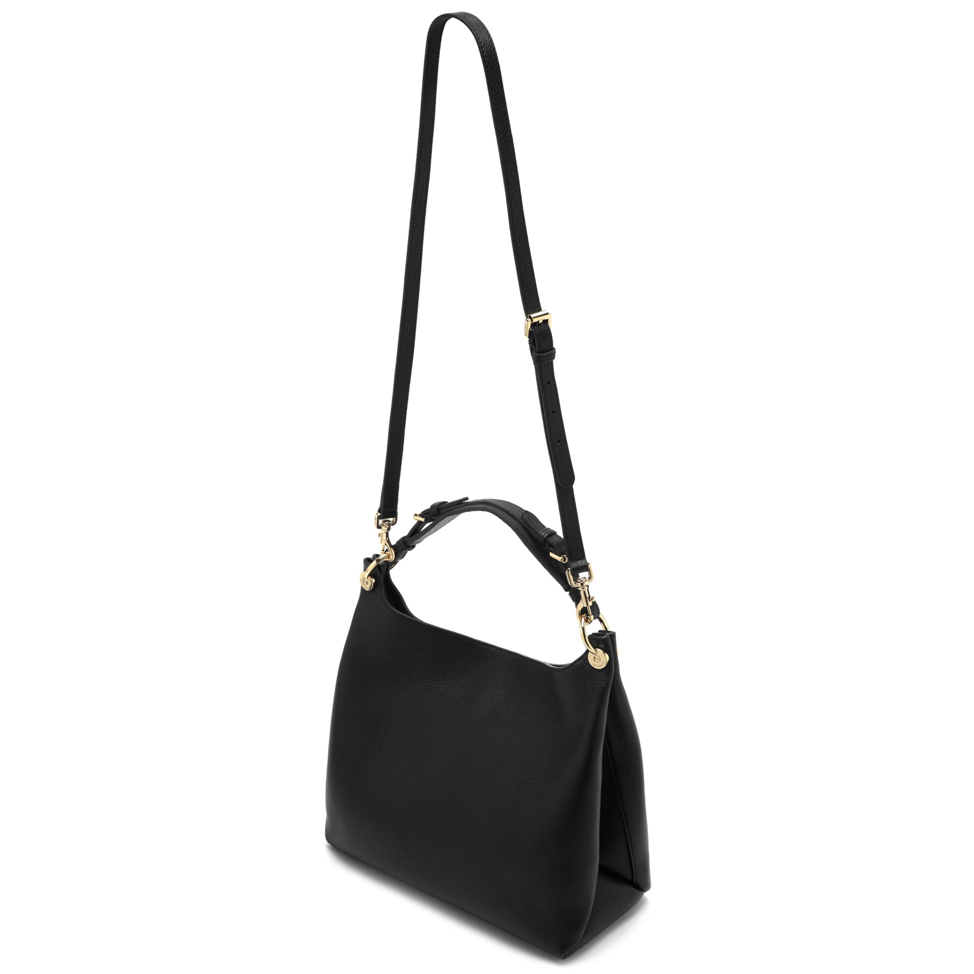 Mulberry Freya Small Leather Hobo Bag in Black Lyst