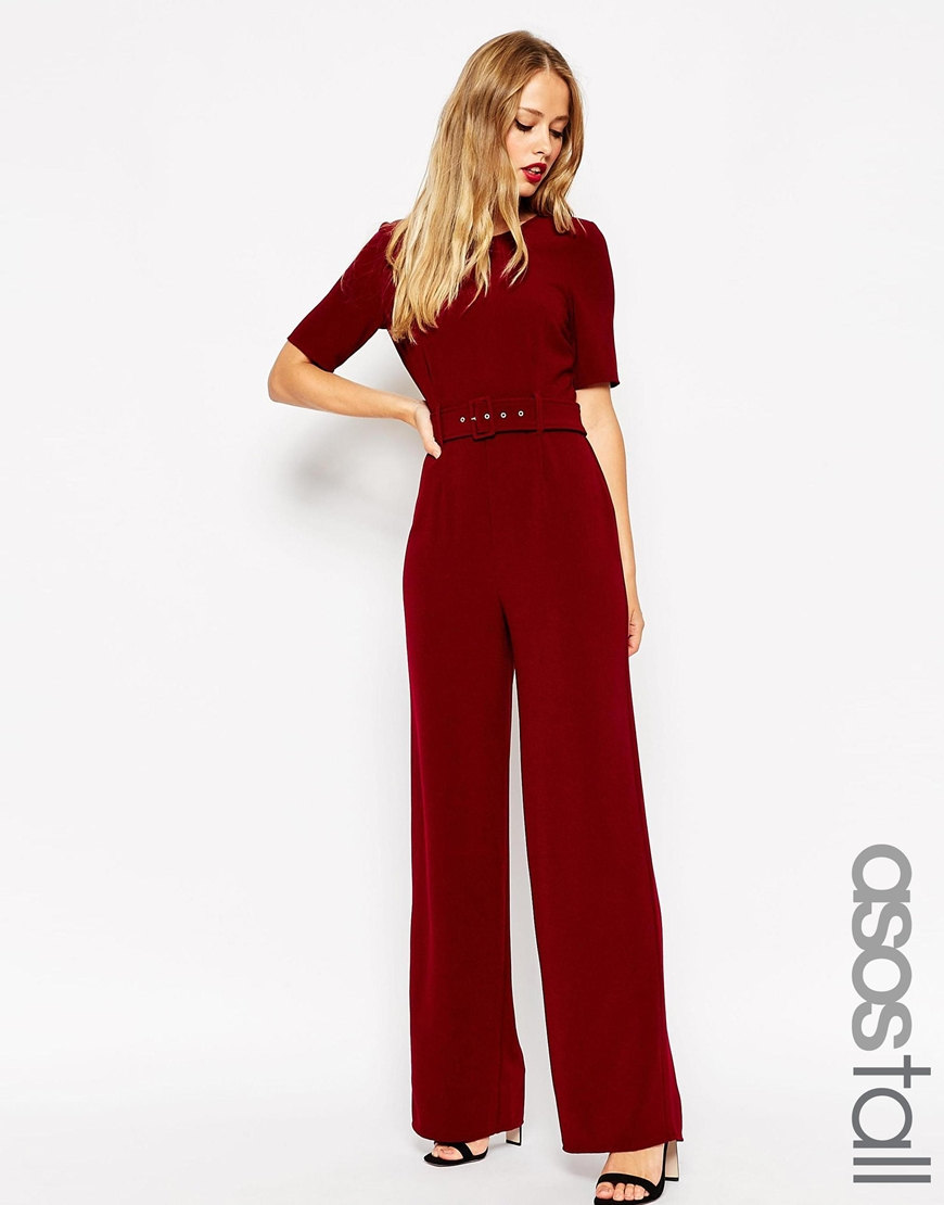 tall red jumpsuit