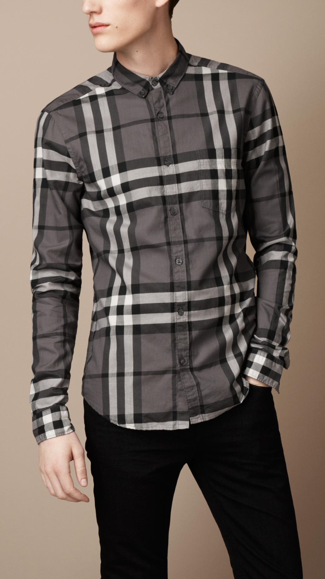 burberry exploded check shirt