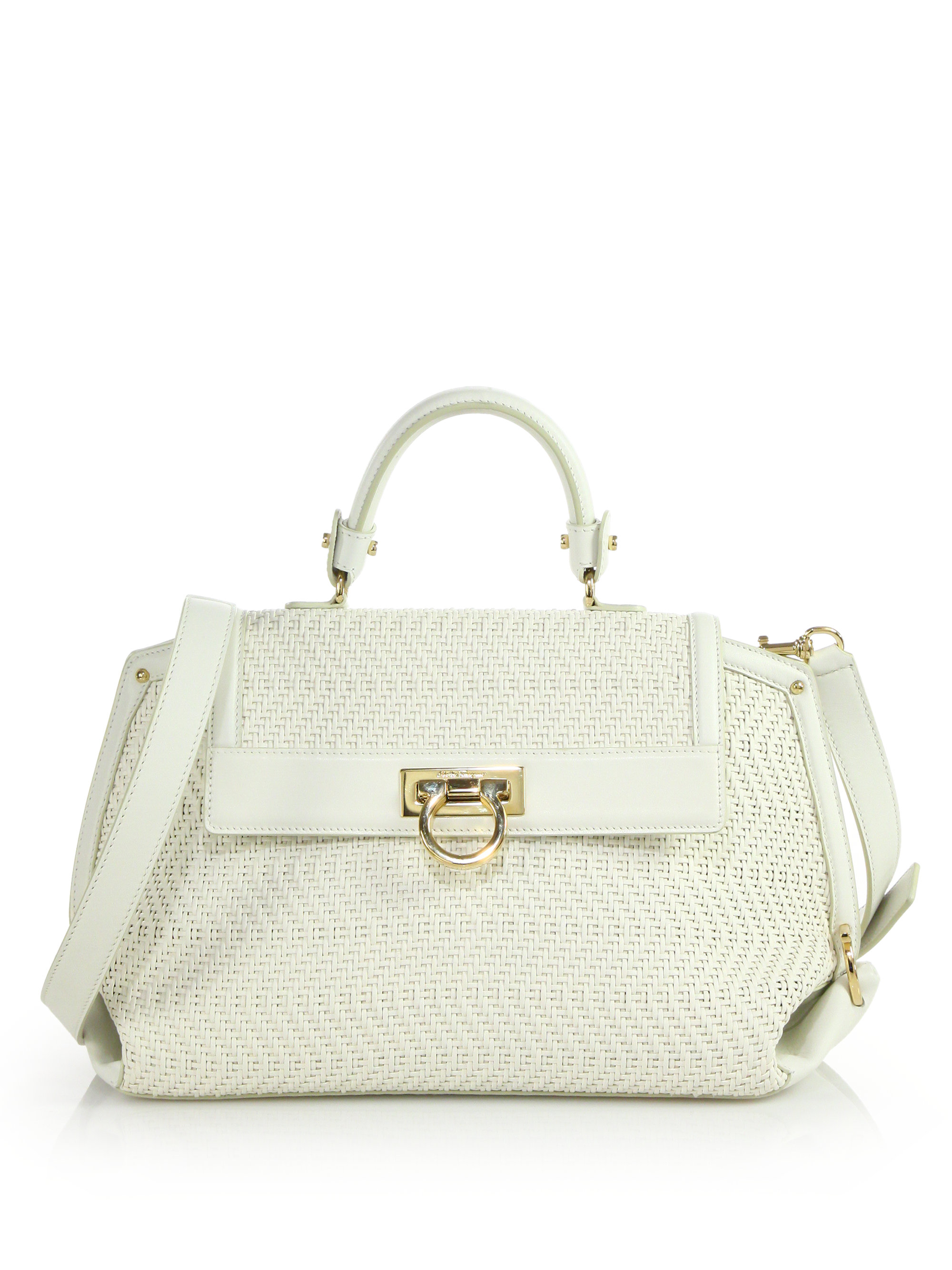ferragamo woven bag