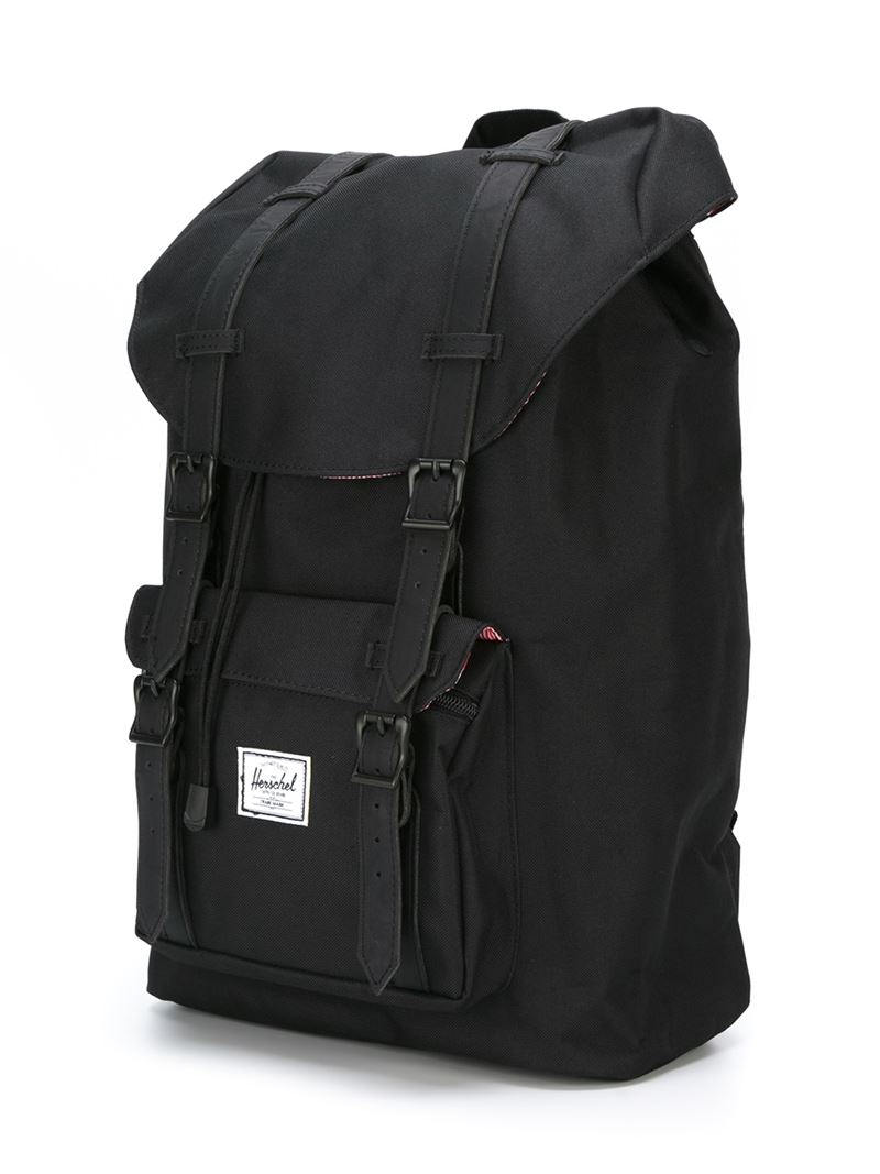 herschel little america backpack black