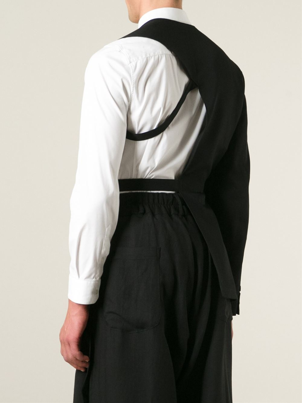 Yohji Yamamoto Asymmetric Harness Blazer in Black for Men - Lyst