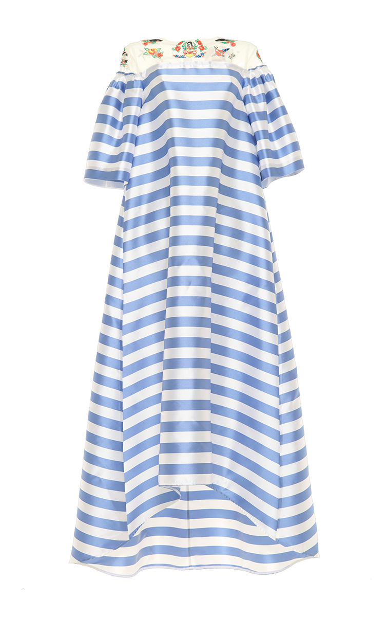 vivetta light blue aida maxi dress in blue lyst vivetta light blue aida maxi dress in blue lyst