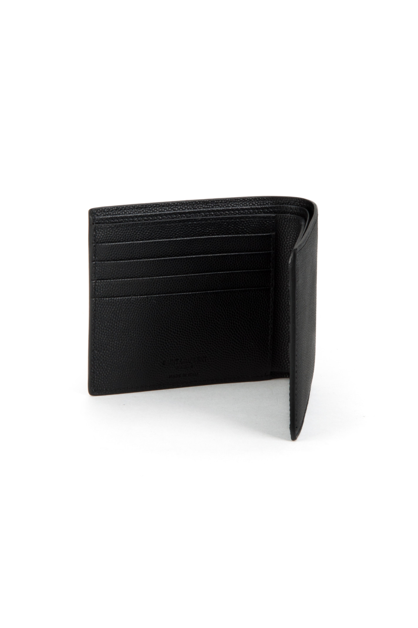 Saint laurent Ysl Grain De Poudre Matt Techno Wallet in Black for ...  