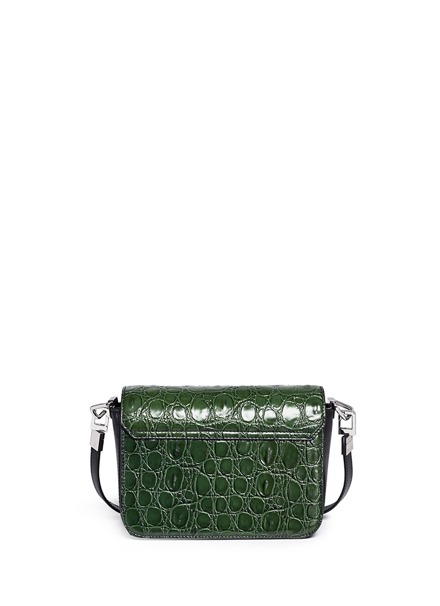 crocodile sling bag